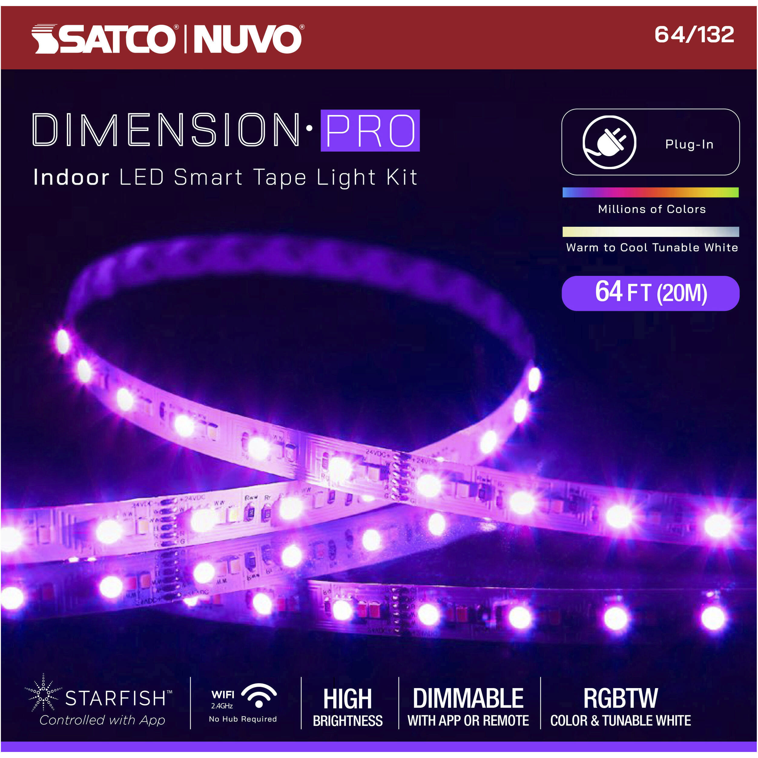 Dimension White 2700K 787.44 inch Tape Light