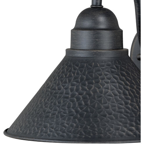 Outland LED 9 inch Aged Iron and Light Gold Outdoor Wall