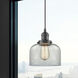 Franklin Restoration Bell 1 Light 8 inch Oil Rubbed Bronze Mini Pendant Ceiling Light in Incandescent, Clear, Franklin Restoration