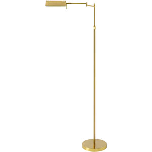Kiyomi 55 inch 15 watt Gold Accent Floor Lamp Portable Light