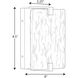 LED Stone Glass LED 8 inch Matte Black ADA Wall Sconce Wall Light, Progress LED