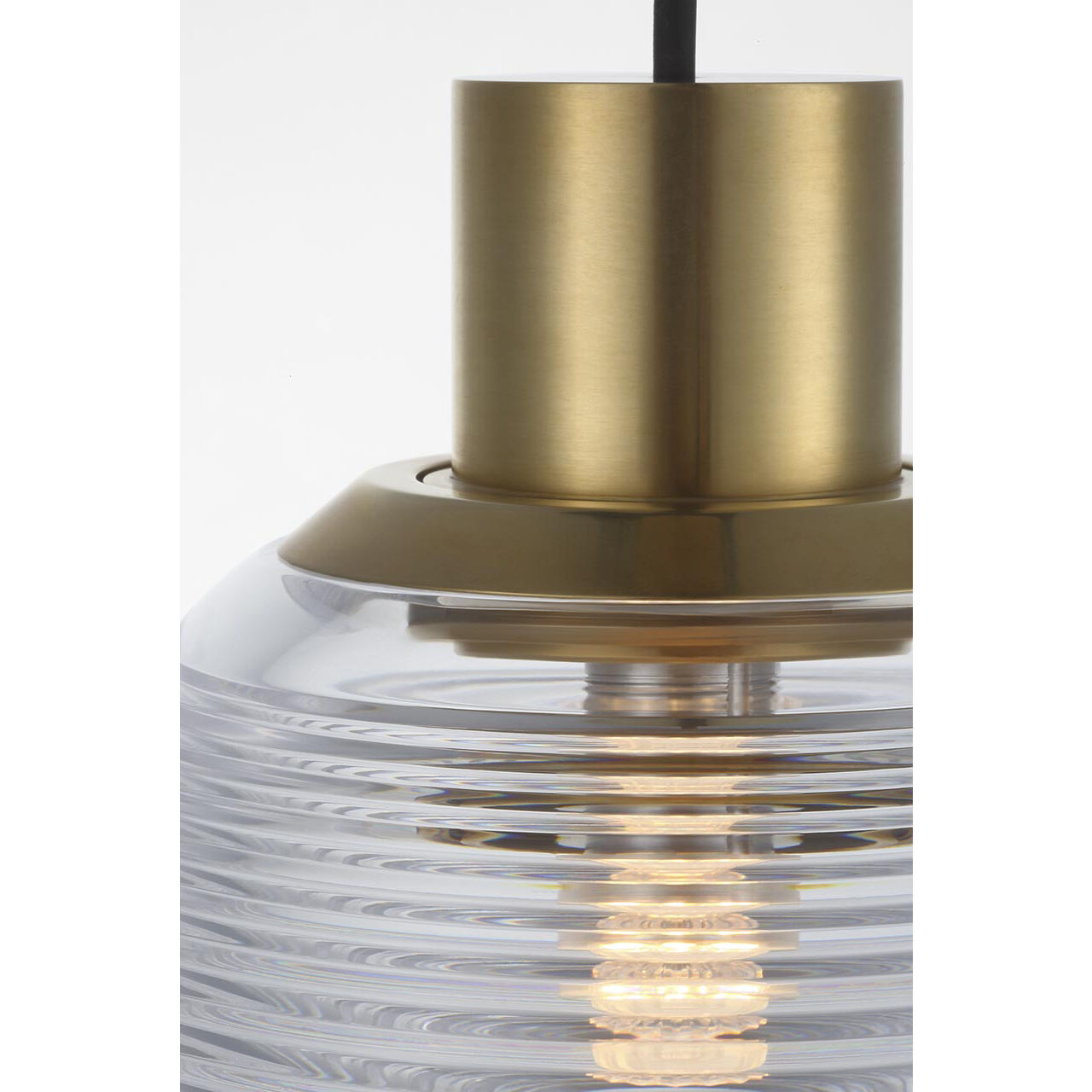 Waterford Circon LED 5 inch Natural Brass Mini Pendant Ceiling Light