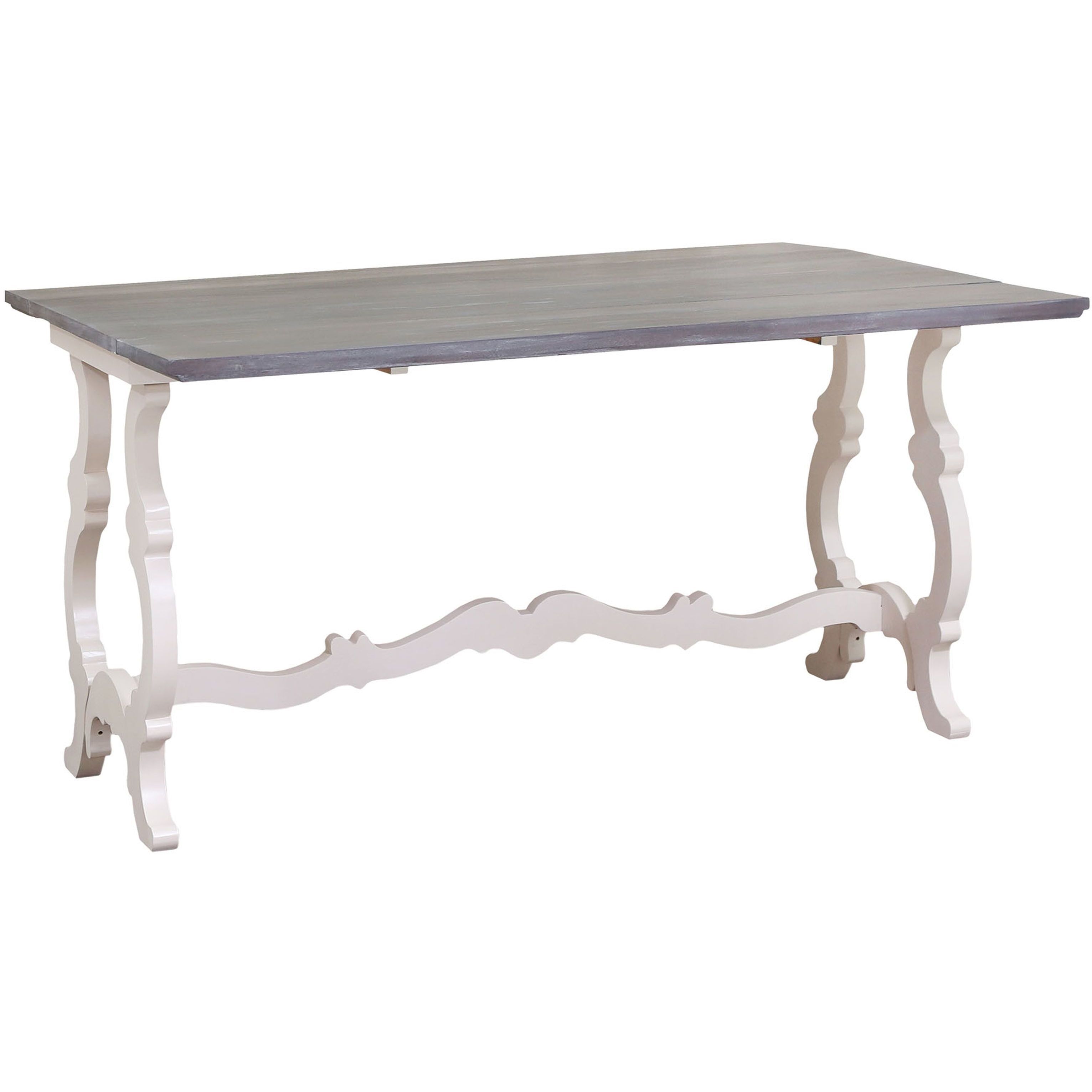 Volume 54 X 38 inch Antique White with Antique Smoke Console Table