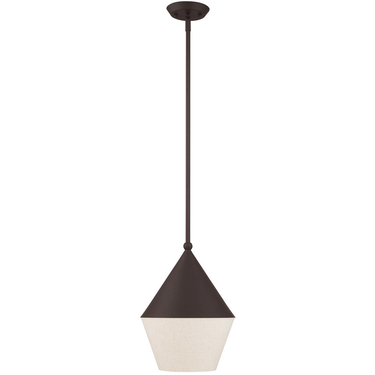 Stockholm 1 Light 10 inch Bronze Mini Pendant Ceiling Light