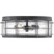 Fletcher 3 Light 14.25 inch Oxidized Black Outdoor Flush Mount
