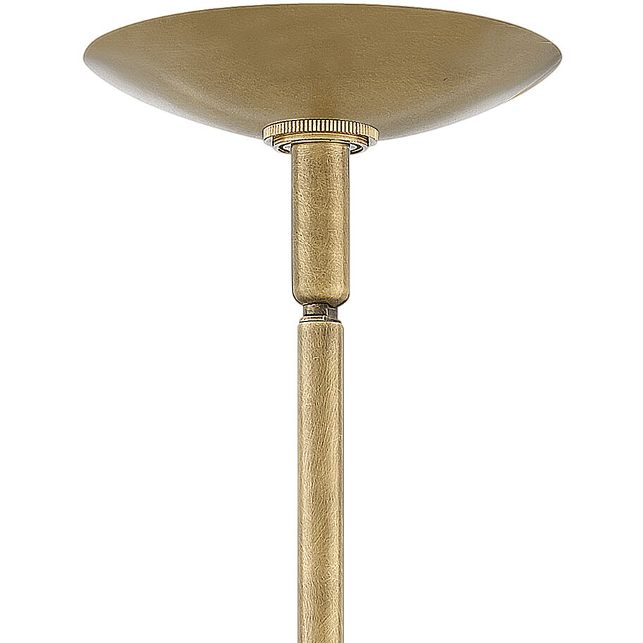 Warby 1 Light 9.5 inch Heritage Brass Indoor Pendant Ceiling Light in White