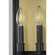 Manchester 2 Light 20 inch Black Outdoor Wall Mount