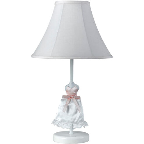 Doll Skirt 21 inch 60 watt White Table Lamp Portable Light