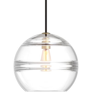 Sean Lavin Sedona 7.5 inch Aged Brass Pendant Ceiling Light in Incandescent, Transparent Smoke Glass, Grande