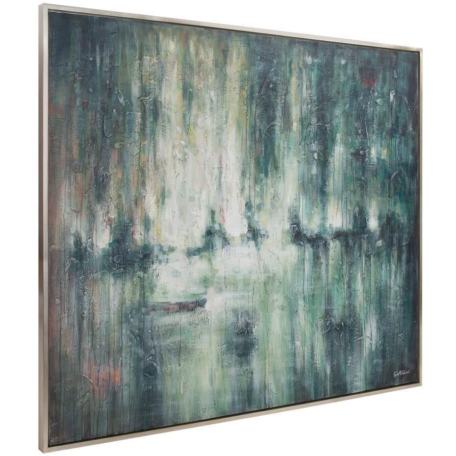 Rainy All Day 61.75 X 51.75 inch Hand Painted Canvas