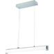 Tube LED 30 inch Brushed Nickel Island Light Ceiling Light