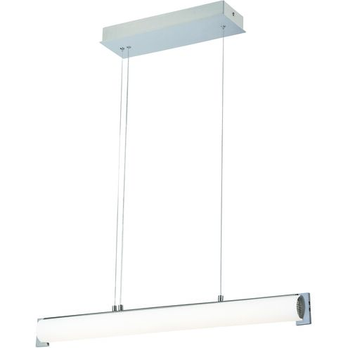 George Kovacs Tube LED 30 inch Brushed Nickel Island Light Ceiling Light P1151-084-L - Open Box