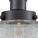 Geneseo 1 Light 6 inch Matte Black Semi-Flush Mount Ceiling Light