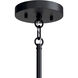Madden 6 Light Black Chandelier Ceiling Light, 1 Tier Medium