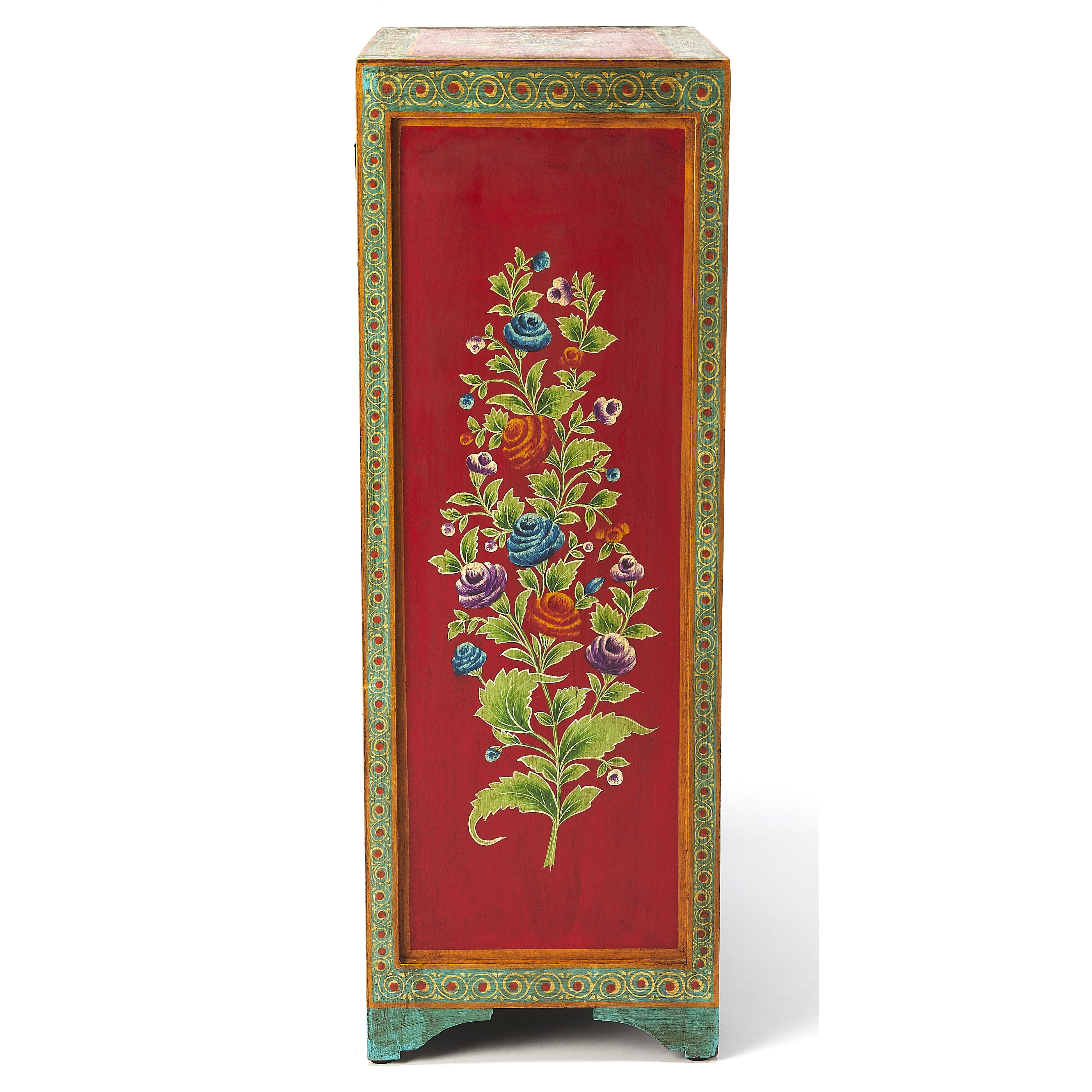 Zara Hand Painted Artifacts Chest/Cabinet