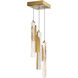 Valira LED 8 inch Brass Mini Pendant Ceiling Light