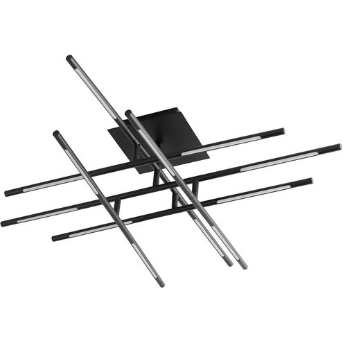 Palillos LED 37.25 inch Black Flush Mount Ceiling Light