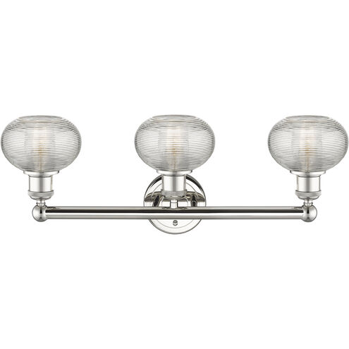 Edison Ithaca 3 Light 24 inch Polished Nickel Bath Vanity Light Wall Light