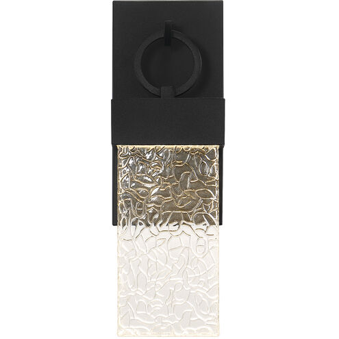 Vasso 1 Light 16 inch Satin Black Outdoor Wall Sconce