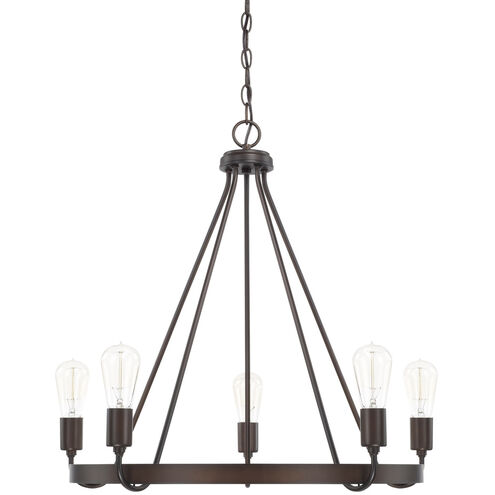 Tanner 5 Light 27 inch Bronze Chandelier Ceiling Light