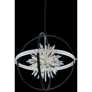 Angelo 24 Light 36 inch Matte Black with Polished Silver Pendant Ceiling Light