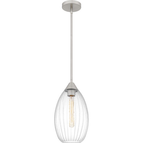 Marza 1 Light 8.5 inch Brushed Nickel Mini Pendant Ceiling Light, Small