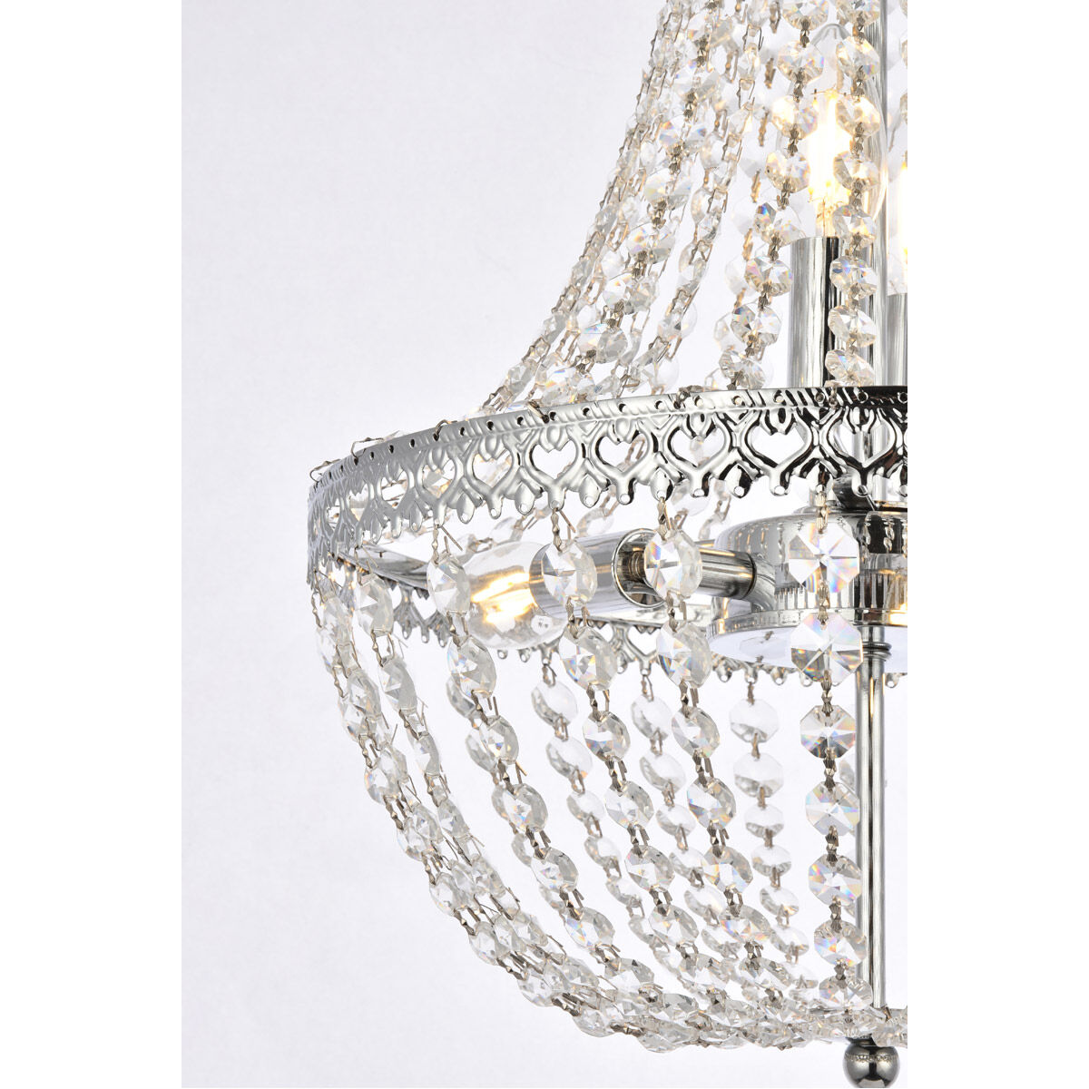 Valeria 5 Light 14 inch Chrome Pendant Ceiling Light