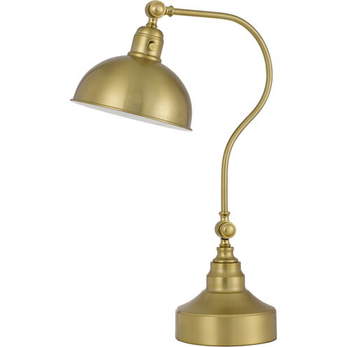 Industrial 25 inch 60.00 watt Antique Brass Desk Lamp Portable Light
