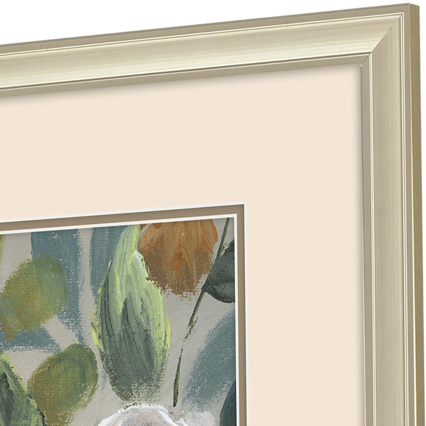 Cascading Beauties Green and Brown Framed Art, Propac