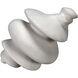 Spiral White Fiber Cement Decor Accessory