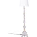 Anita 60 inch 60.00 watt Distressed White and Gold Floor Lamp Portable Light