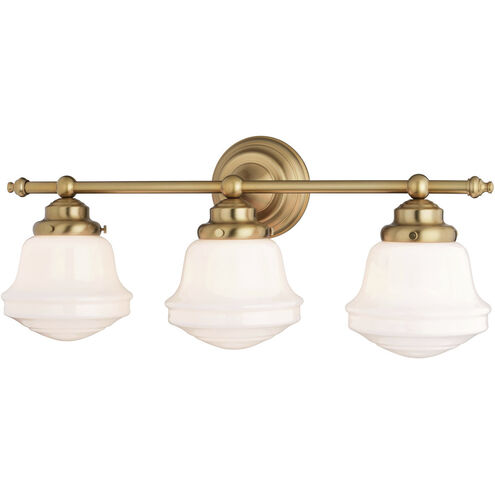 Huntley LED 24 inch Natural Brass Bathroom Light Wall Light