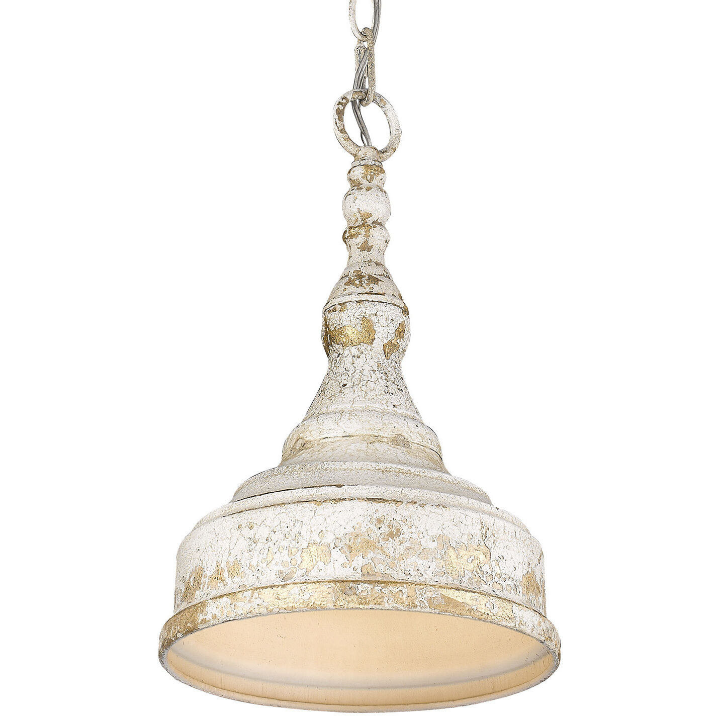 Keating Pendant Ceiling Light in Antique Ivory, Small