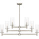 Wynnbrook 6 Light 36 inch Antique Nickel Island Light Ceiling Light
