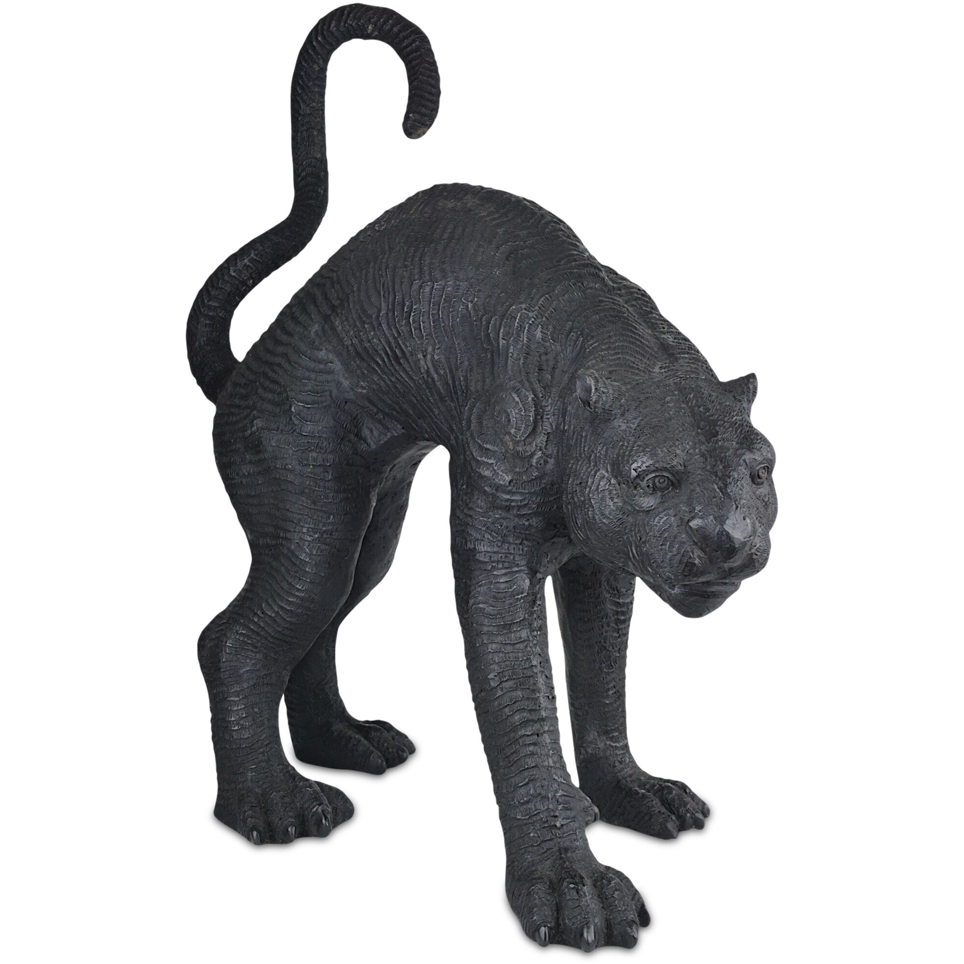 Standing Black Panther 34 X 27.5 inch Sculpture