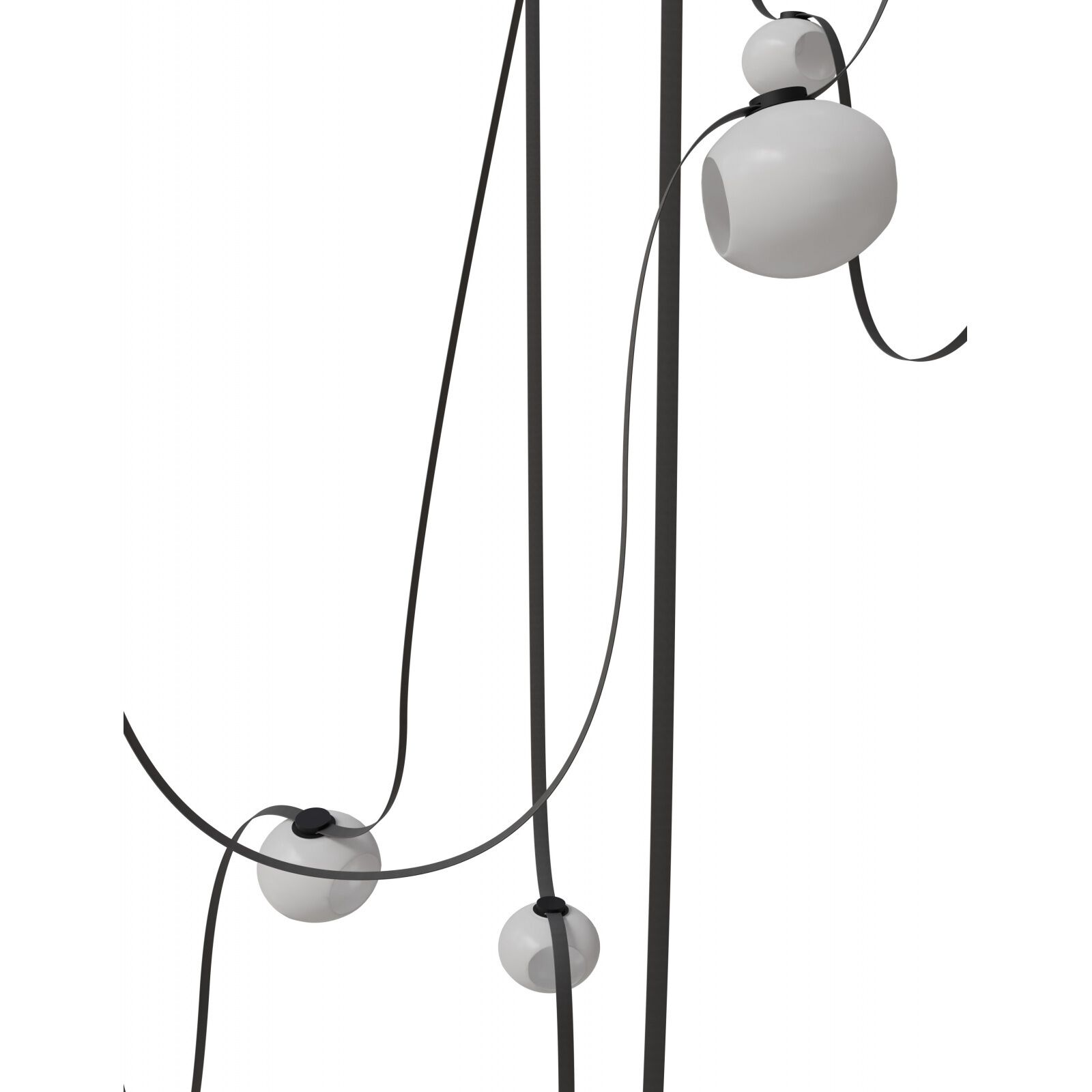 Fremont LED 8 inch Black Belt Chandelier Ceiling Light