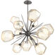 Gem LED 38.4 inch Graphite Chandelier Ceiling Light in 3000K LED, Amber, Starburst