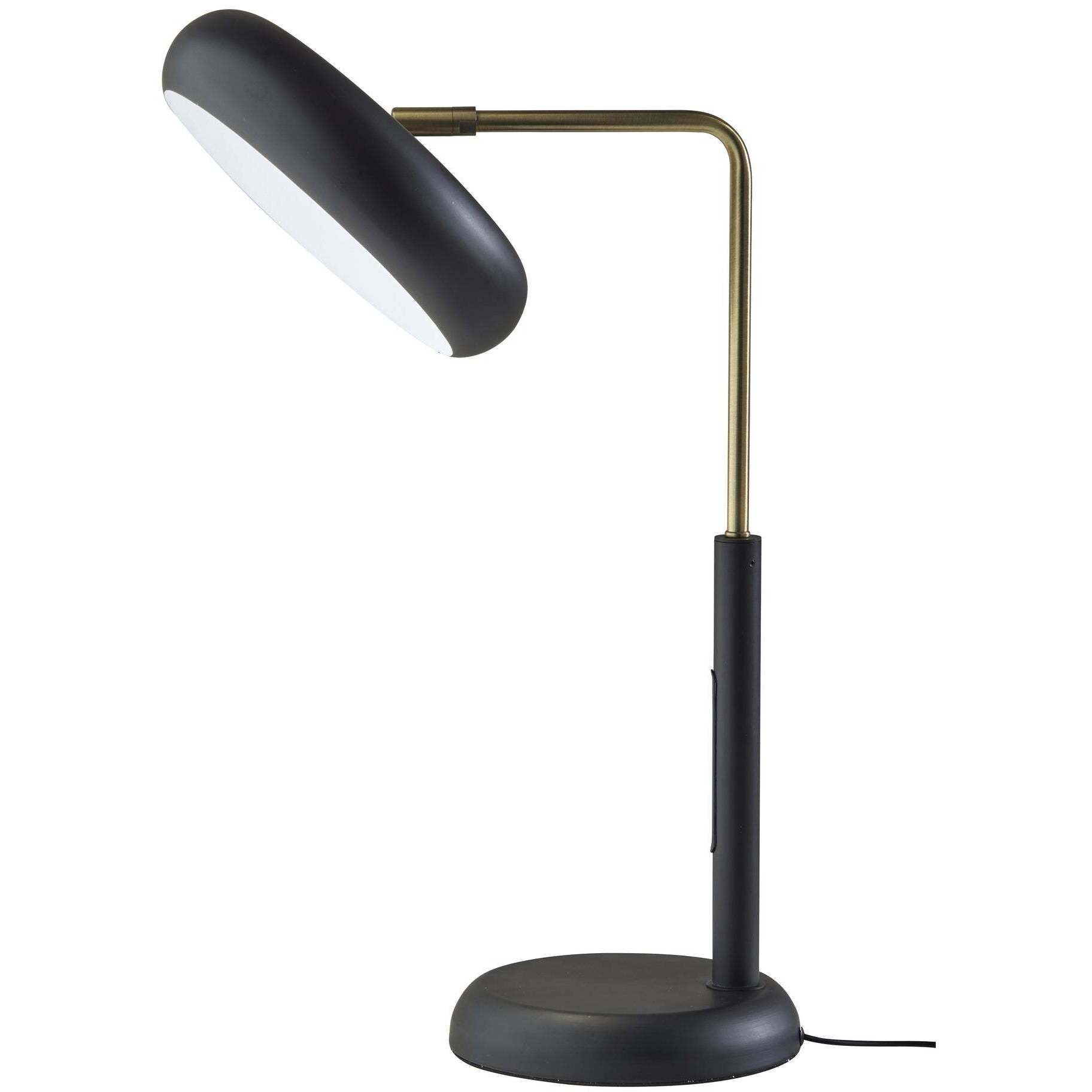 Lawson 20 inch 12.00 watt Black and Antique Brass Table Lamp Portable Light