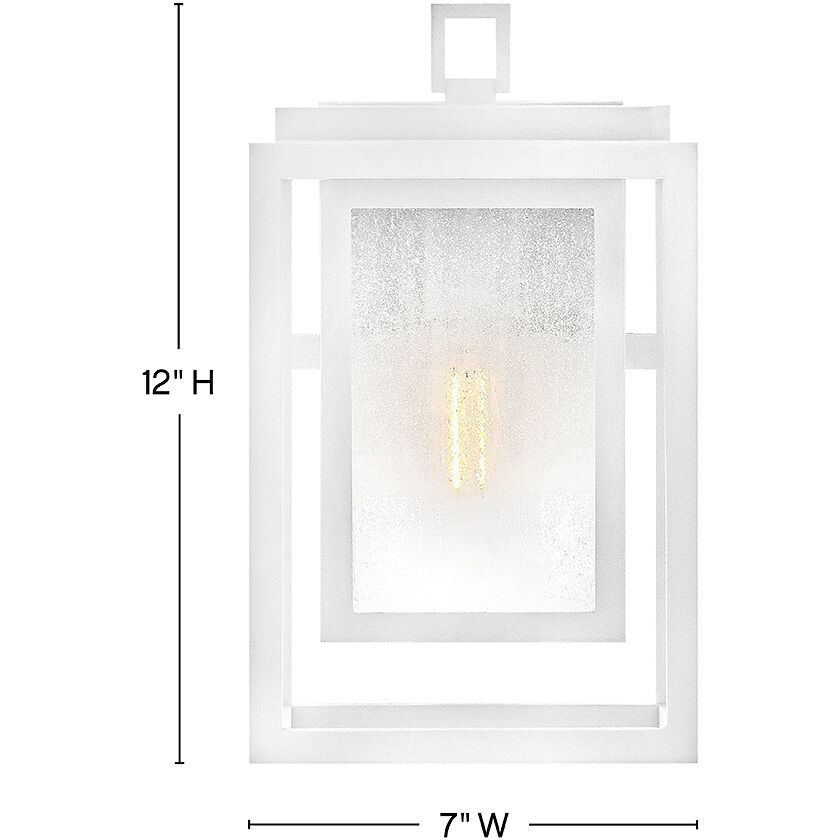 Coastal Elements Estate Series Republic 1 Light 12 inch Textured White Outdoor Wall Mount