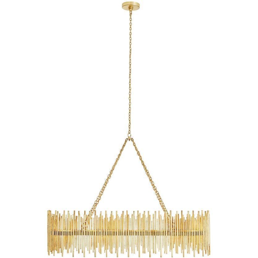Prescott 10 Light 44.5 inch Gold Leaf Chandelier Ceiling Light
