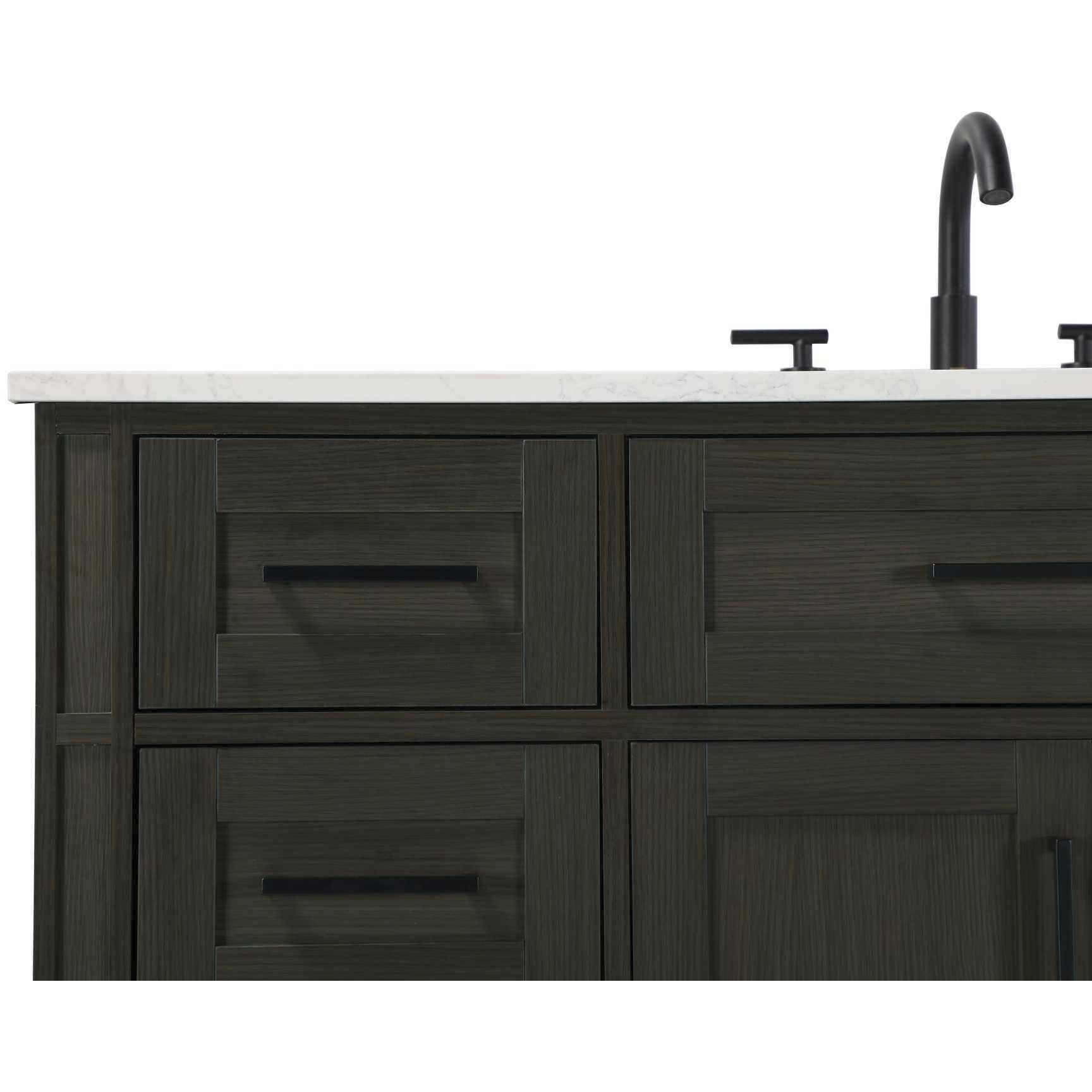 Virginia 84 X 35 inch Mocha Brown Bathroom Vanity Cabinet