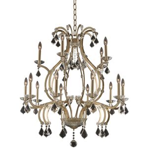 Duchess 15 Light 35 inch Brushed Champagne Gold Chandelier Ceiling Light