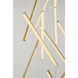 Canada LED 32 inch Brass Chandelier Ceiling Light