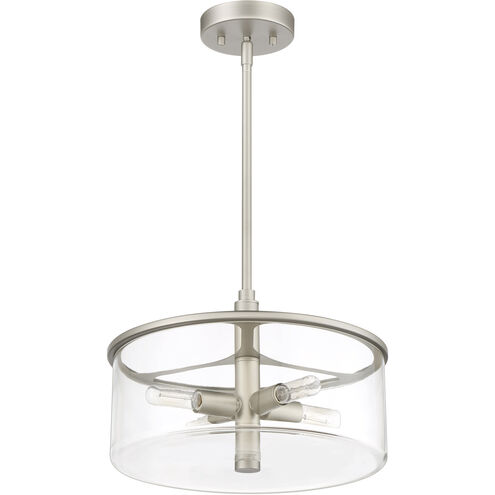 Hailie 4 Light 14 inch Satin Nickel Pendant Ceiling Light