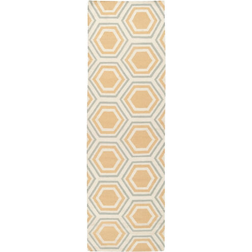 Fallon 96 X 30 inch Wheat, Beige, Seafoam Rug