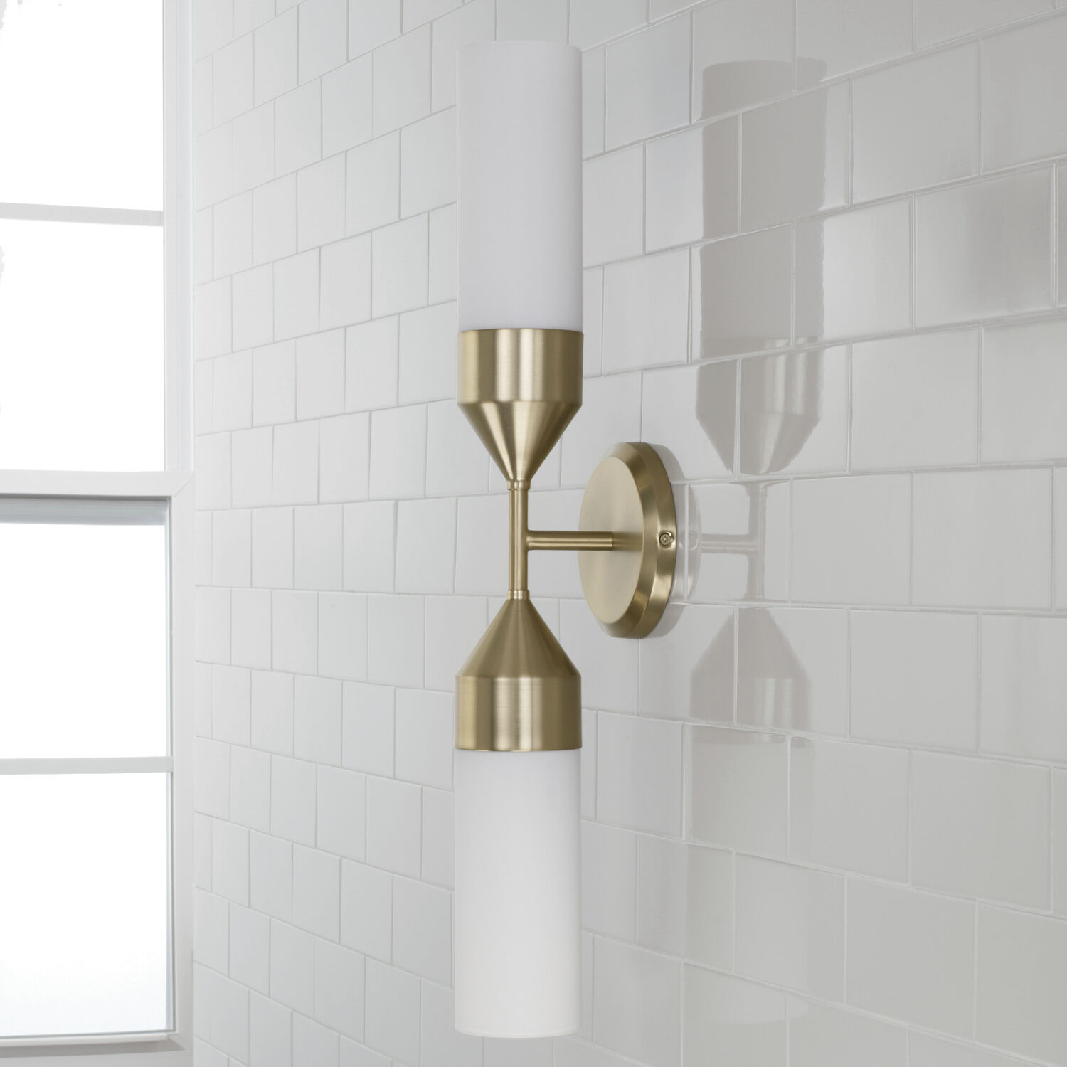 Devon 2 Light 5 inch Matte Brass Sconce Wall Light