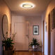 Ondulada LED 15.75 inch Sand White Flush Mount Ceiling Light in Smoky Acrylic