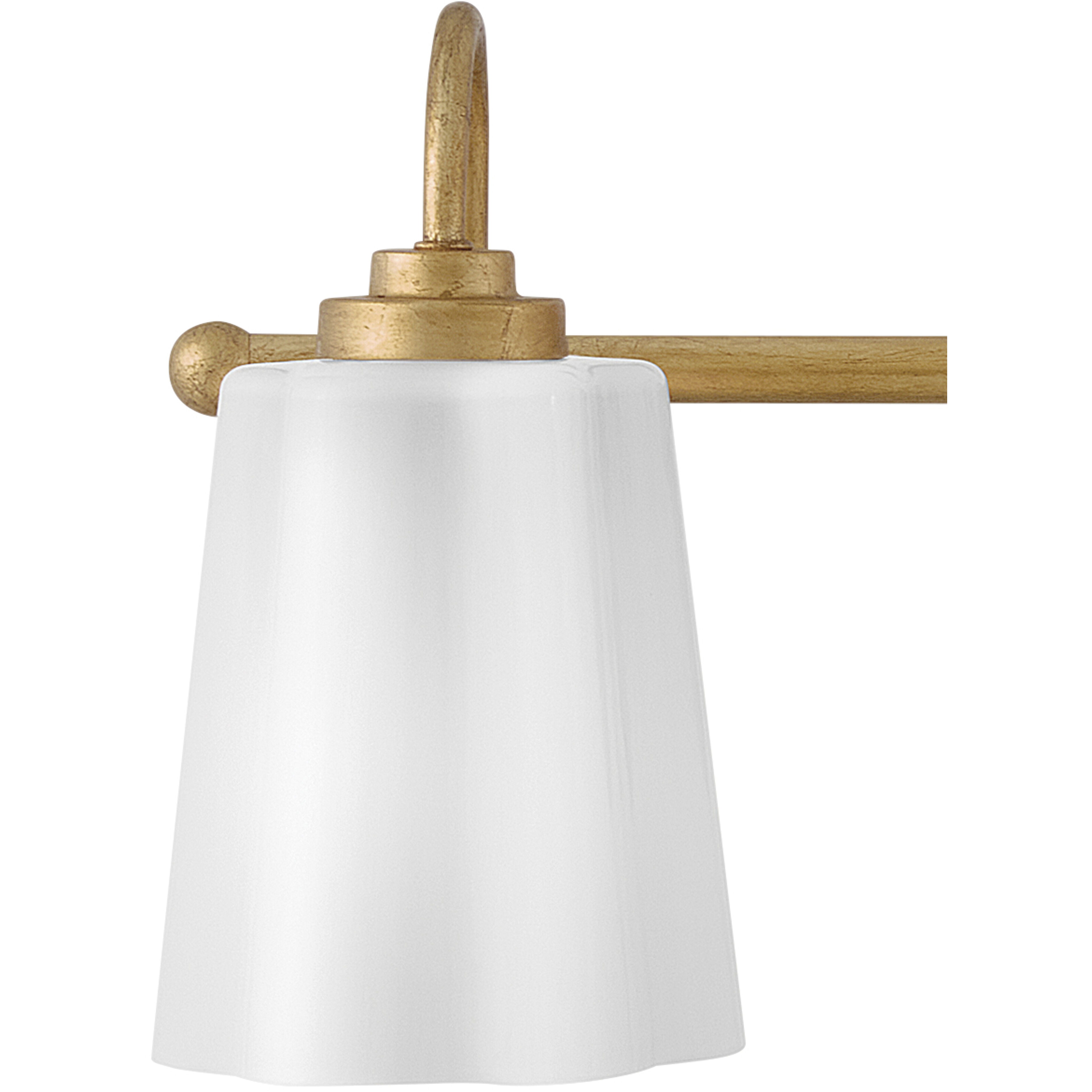 Honey 3 Light 21.25 inch Distressed Brass Bath Light Wall Light
