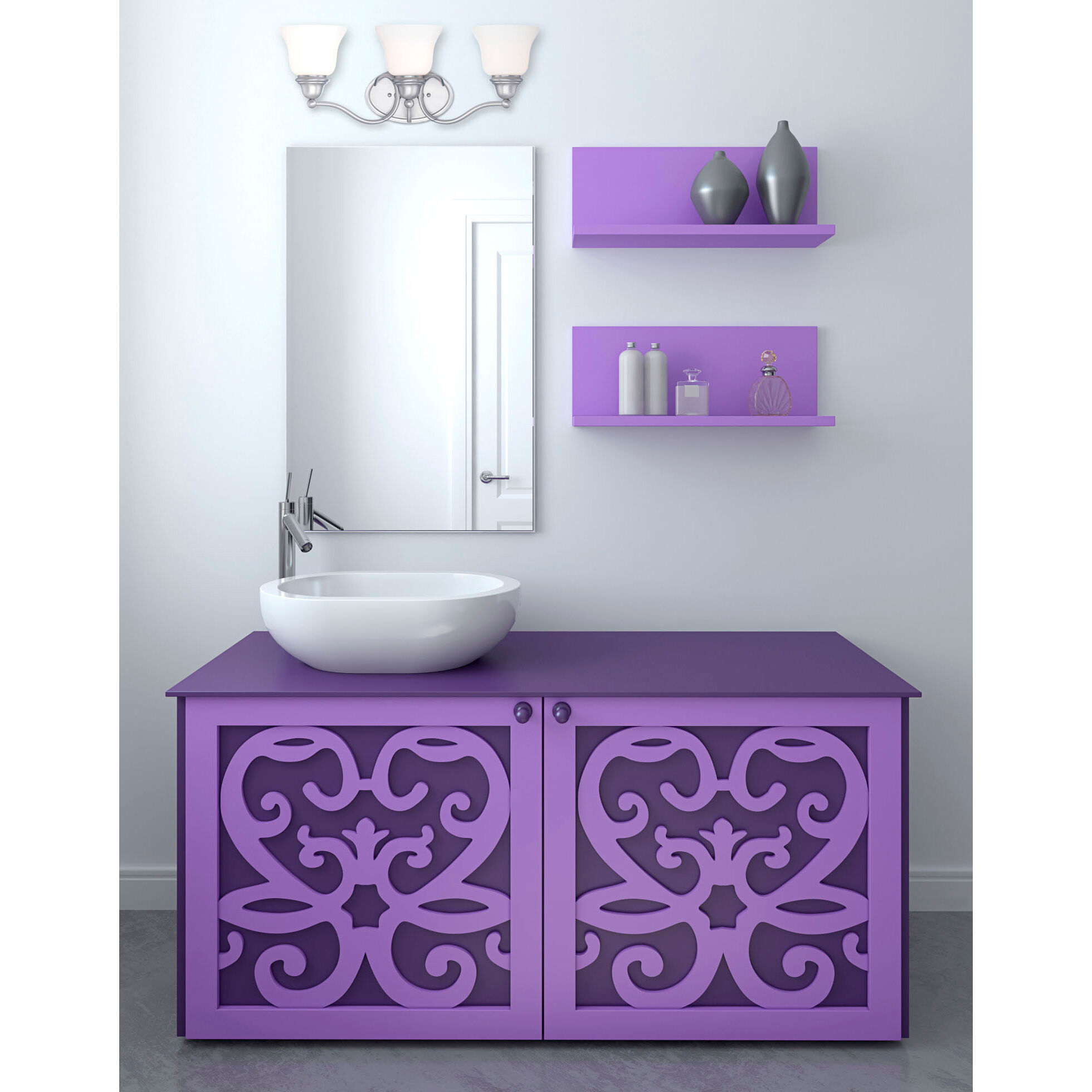 Yates 3 Light 22.75 inch Pewter Bathroom Vanity Light Wall Light, Essentials