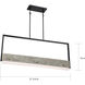 Alta LED 2 inch Black and Gray Wood Pendant Ceiling Light